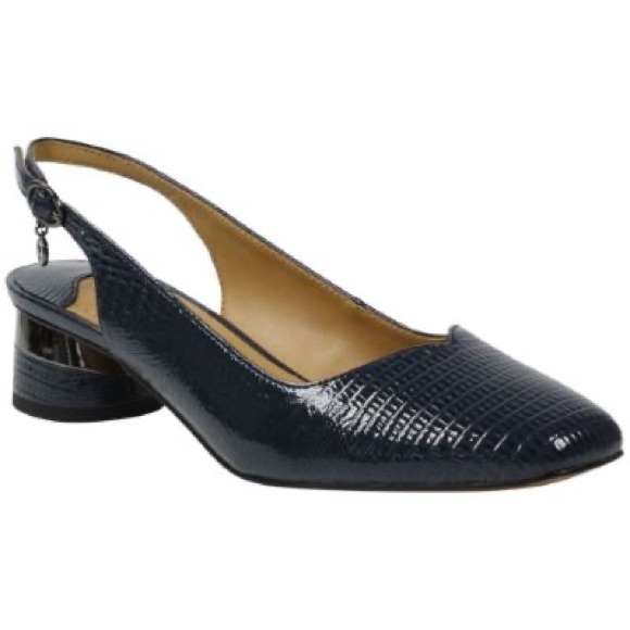 J.Renee Black Slingback Shoes - Picture 1 of 7